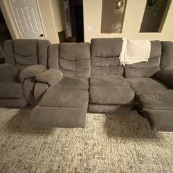 Reclining Sofa In Good Condition For Sale