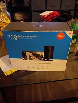 Ring Stick Up Cam Plug-In Security Camera