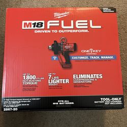 **Brand new** M18 FUEL ONE-KEY 18V Lithium-Ion Brushless Cordless 1 in. Impact Wrench with Friction