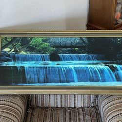 Vintage Motion & Sound 70’s Waterfall Wall Hanging