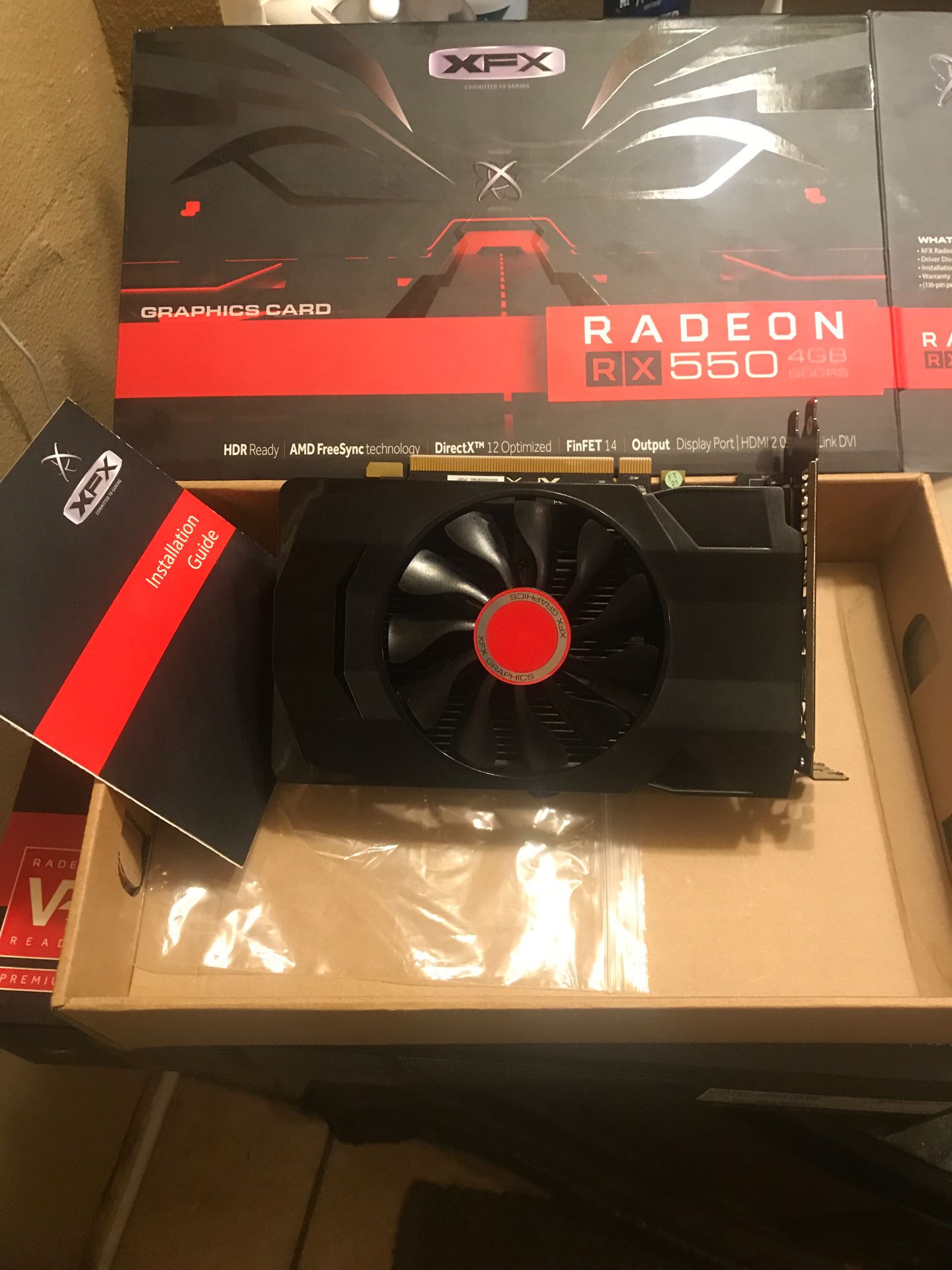 Radeon RX 550 4GB GDDR5 graphics card