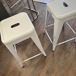 White Counter Stools 