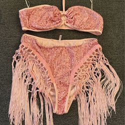 Pink Rave Sequence Outfit