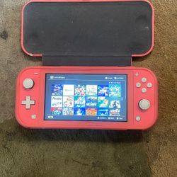 nintendo switch with about 30 games or so, about $500-$600 dollars worth of games