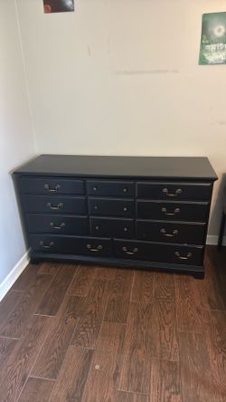 Large Black Dresser