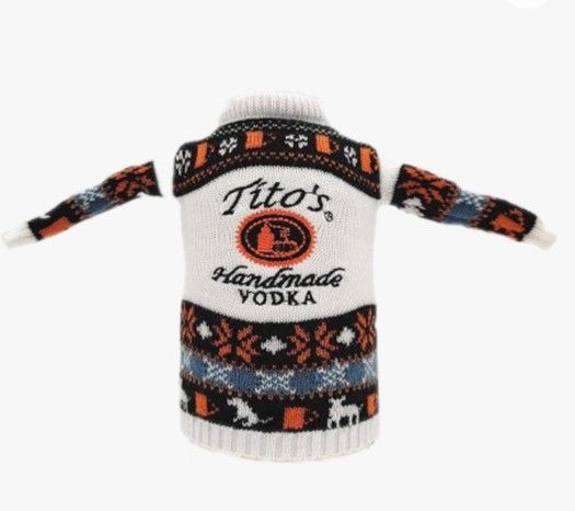 Tito's Handmade Vodka Bottle Sweater