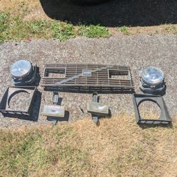 Volvo 240 Grill And Lights Set