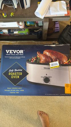 VEVOR 18QT Self-Basting Roaster Oven CKRVRS14-BHD