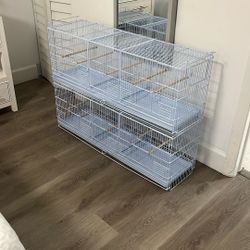 Bird Cages, 6 Sections In Total, Divided