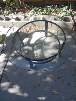 Glass top table