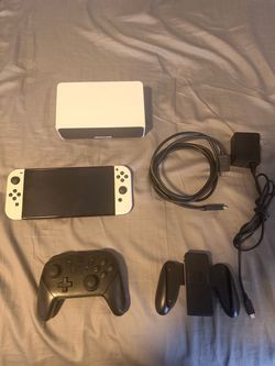 Nintendo Switch OLED White with Accessories