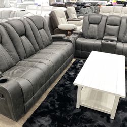 ONLY 1899? SPECIAL DEAL ❕😱 Sofa With Rocking Recliners Loveseat