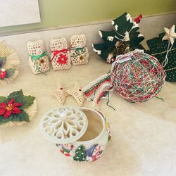 Christmas Ornaments & Candy Jar