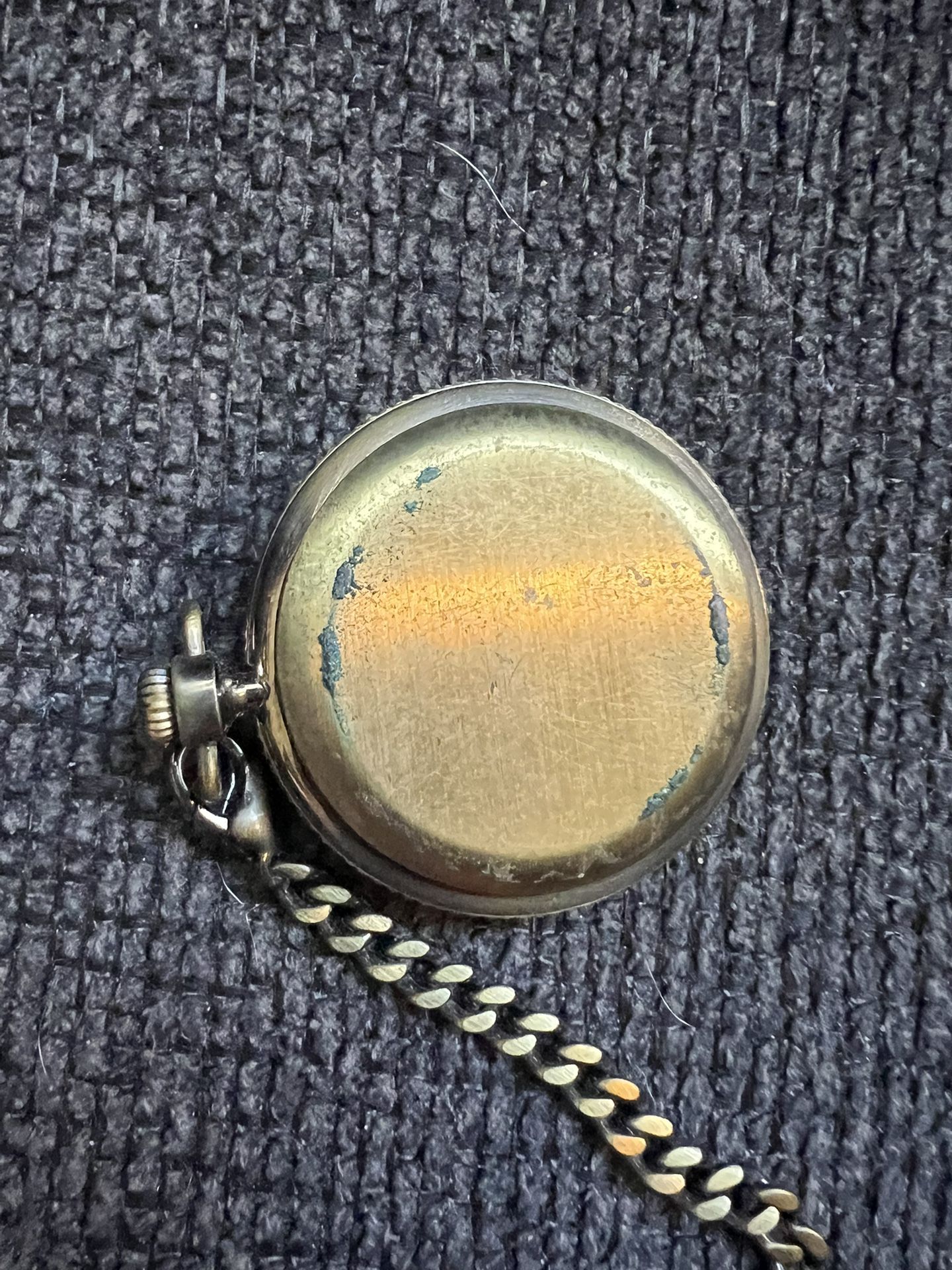 Vintage 90's Disney Time Works Mickey Mouse Pocket Watch Complete