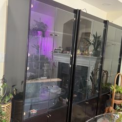Hutch Cabinets Curio Display Craftsman Block 
