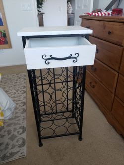 Wine Rack Side Table