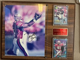 Terrell Owens Autograph Plaque 