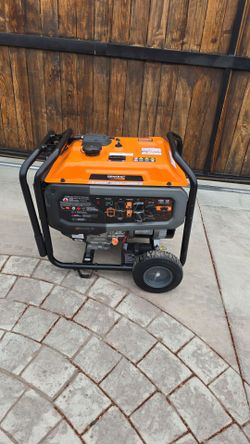 Generac 8125/6500-watt dual fuel portable generator easy-to- use electric start