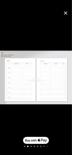 A6 inserts