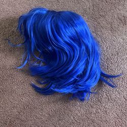 Blue Bob Wig