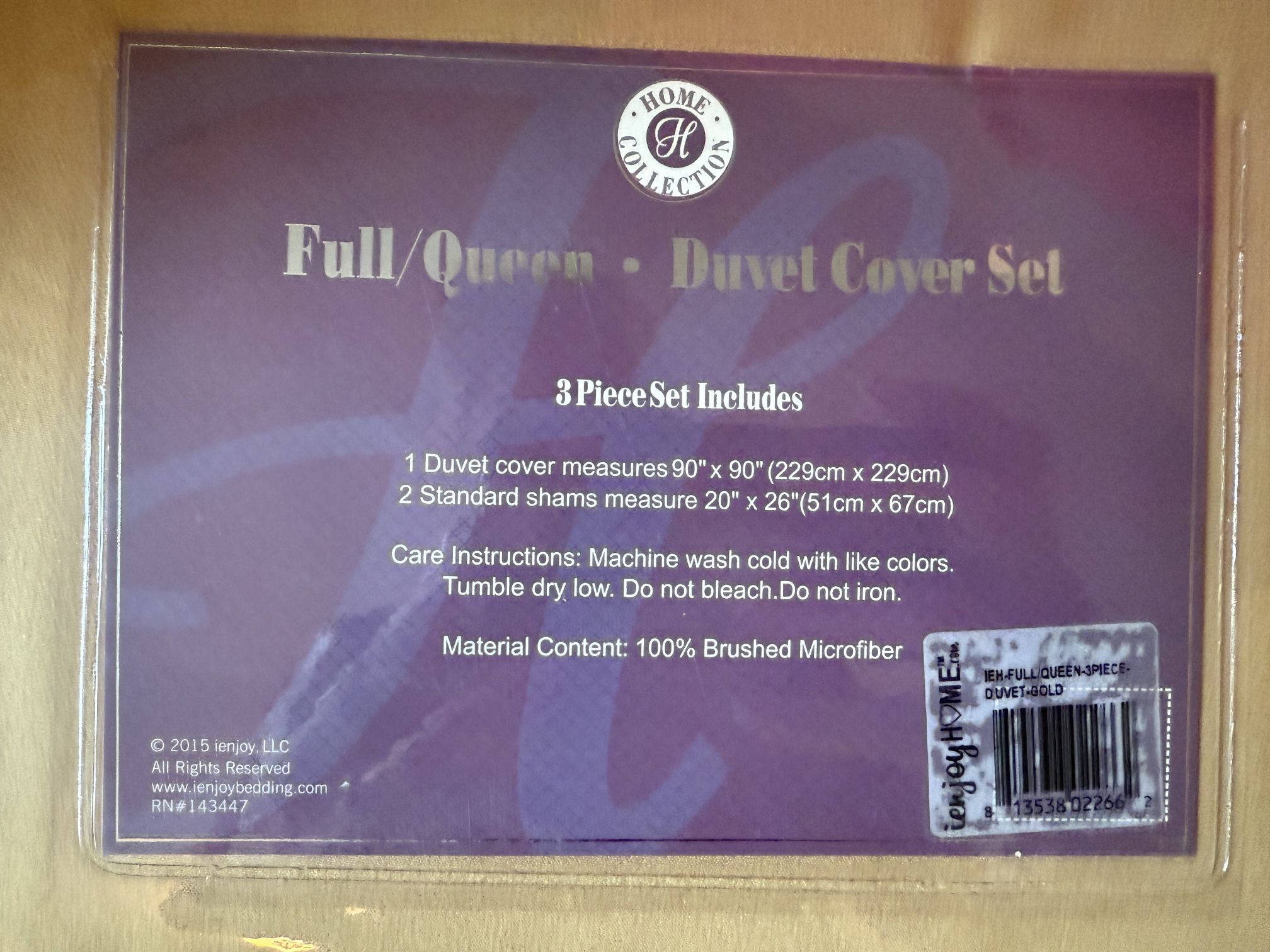 Full/Queen Yellow Duvet Cover Set