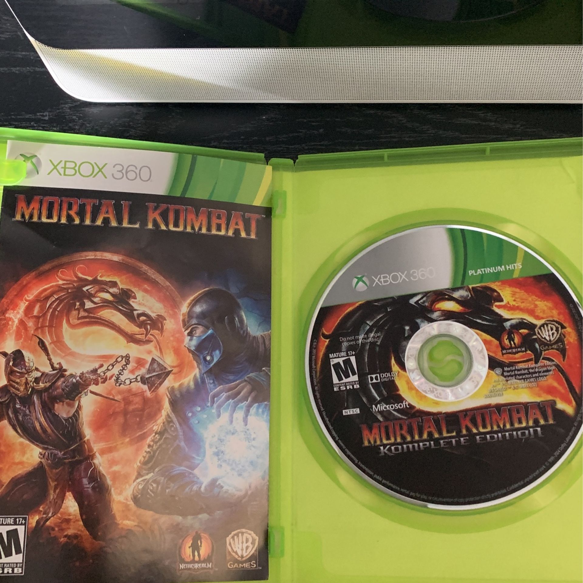 Mortal Kombat Komplete Edition - Original Microsoft Xbox 360 Game