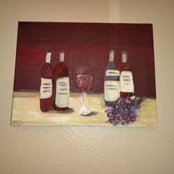 Wine Oil Painting 