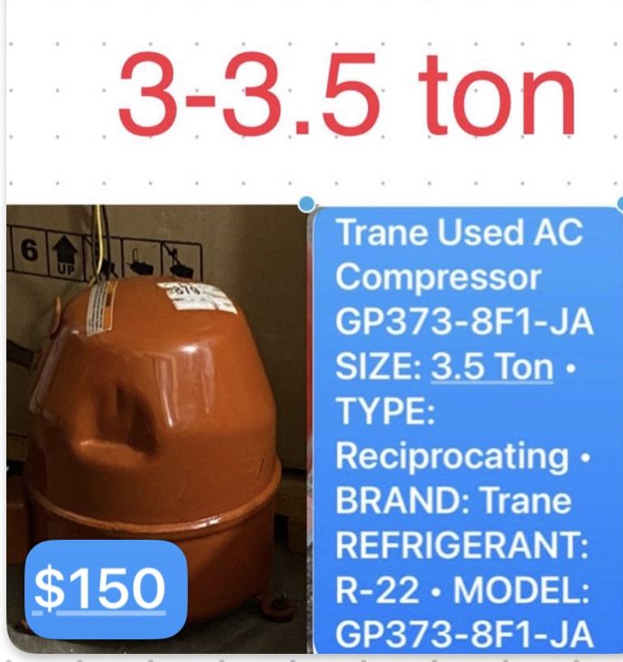 Trane 3-3.5 , Ton AC Compressor