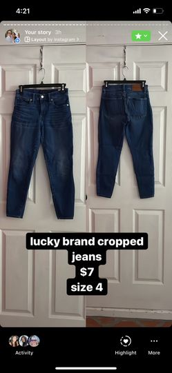 lucky brand cropped jeans