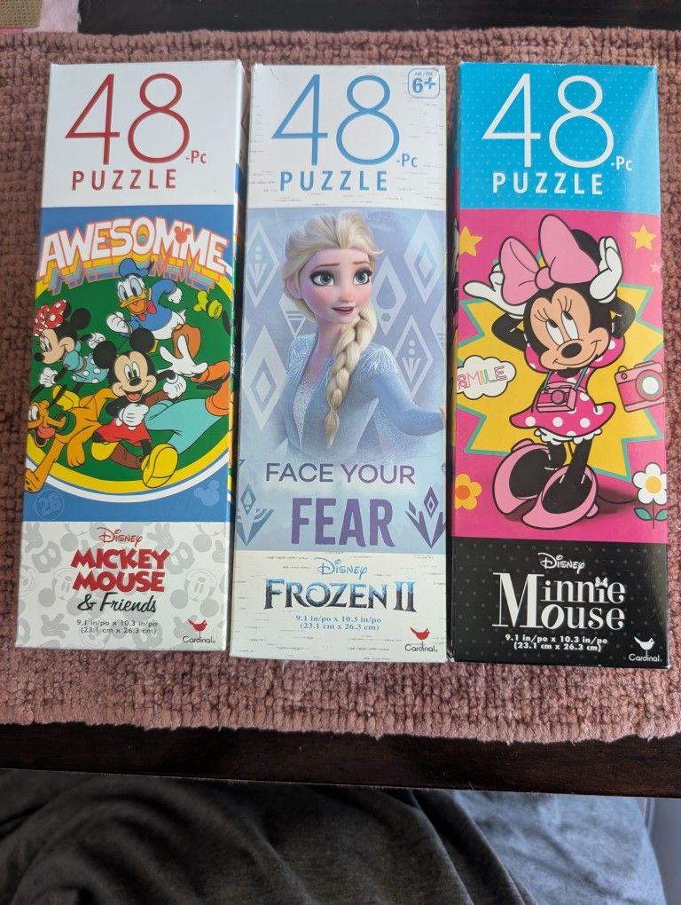 Three Disney Kid Puzzles