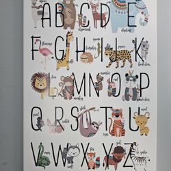 Animal Alphabet Wall Art