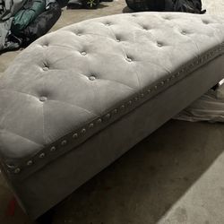 Grey Great Condition Ottoman