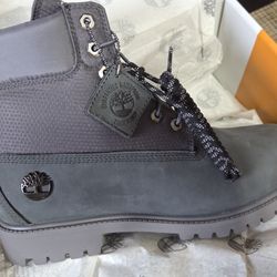 🔥MEN'S TIMBERLAND BOOTS SIZES 11.5 & 12 BOTH NEW W/BOX, DARK GREY,WATERPROOF 💲150 EACH  TAKES THEM🔥