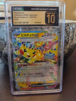 CGC Pristine 10 Pikachu ex Japanese Holo Pokemon Card lot OBO