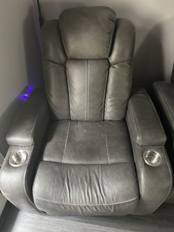 Faux Leather Recliner Chair