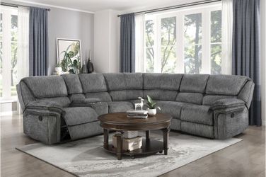 3-Piece Reclining Sectional with Left Console