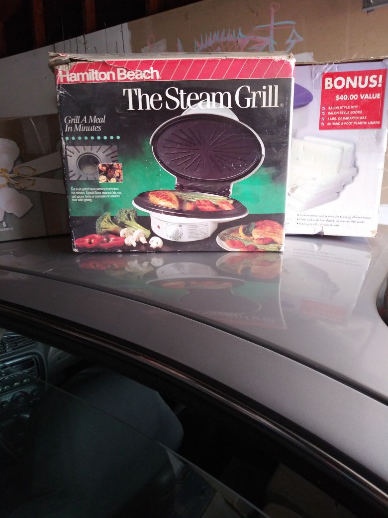 A seasoning portable grill