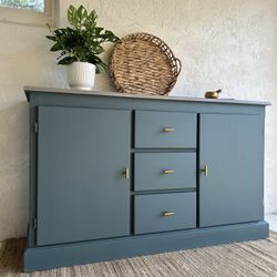 Refinished Cabinet Sideboard Credenza Foyer Table Minimalist 