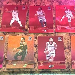 LOT OF 7 MORANT JACKSON JR ETC 2021 DONRUSS ELITE RED GEM PARALLEL SP GRIZZLIES BASKETBALL CARDS