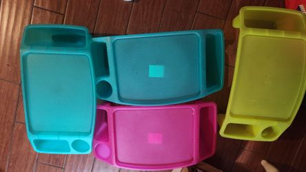 Plastic Lap Desk Trays Set of 4