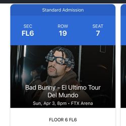 2 Floor Seats For Tonight 