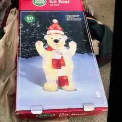Ice Bear Decor As Is used Condition 