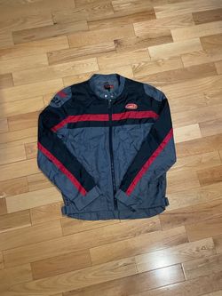 Racing Zip-Up Windbreaker Jacket