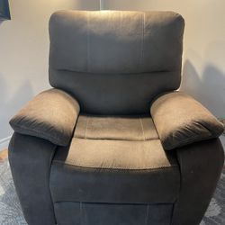 Light Coffee Brown,  Swivel Lazy-boy Recliner
