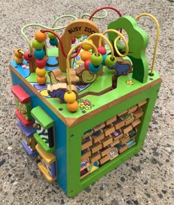 Wooden play cube