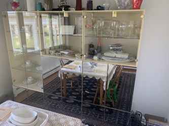 Glass Hutch With Lights Inside