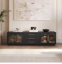 🟢 TV stand LED Entertainment Center