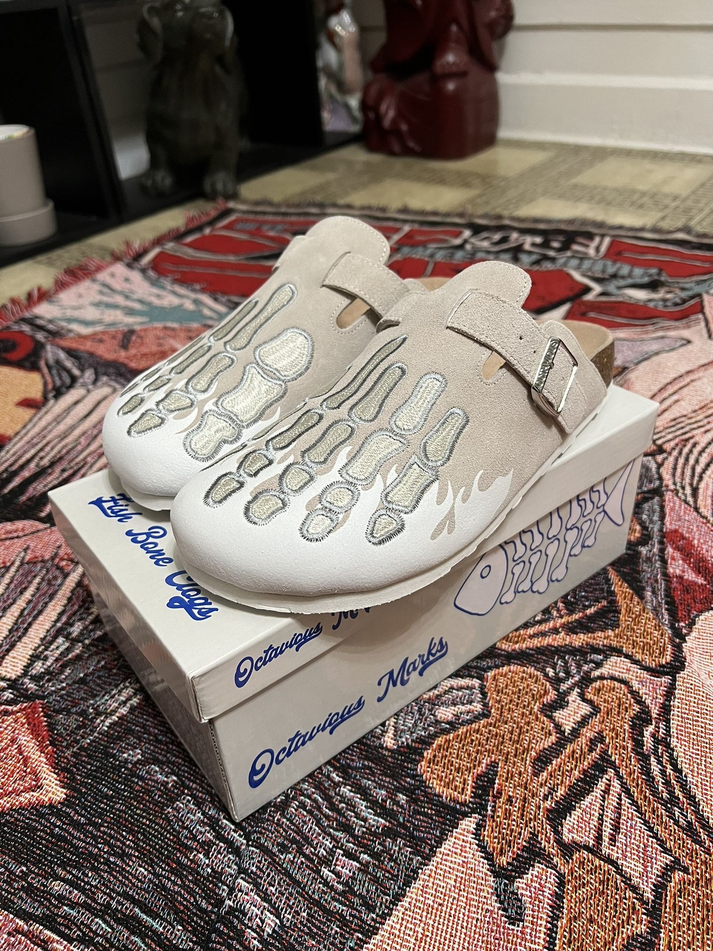 Octavious Marks omnewyork Fishbone Clogs Birkenstock