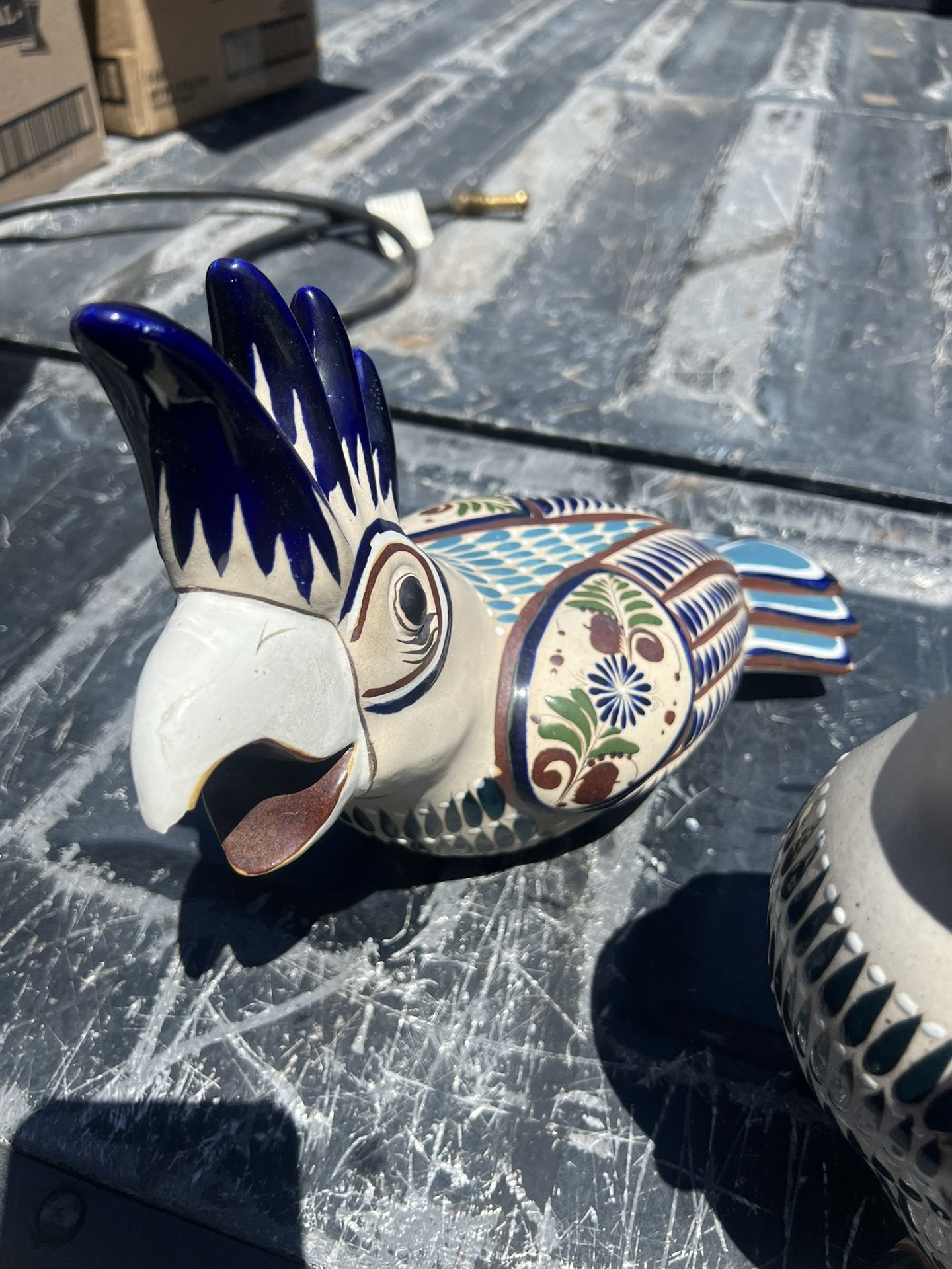 Mateos Tonala Jal Mex 手塗り　張り子　デコ　鳥 Mateos Tonala Jal Mex 手塗り 張り子 デコ 鳥