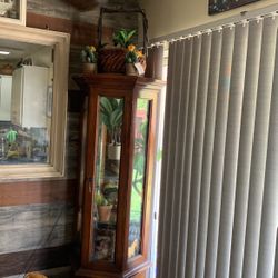 Lighted Curio Cabinet Vintage